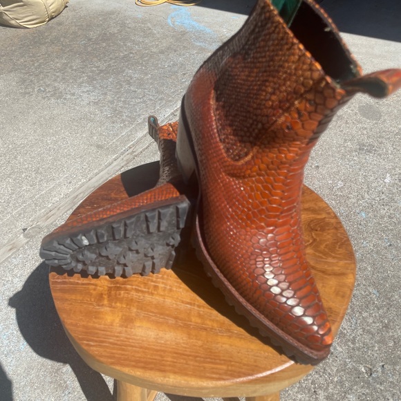 PSkaufman Hand dyed twister cowboy boots with Alta sole 8.5 - Picture 9 of 10